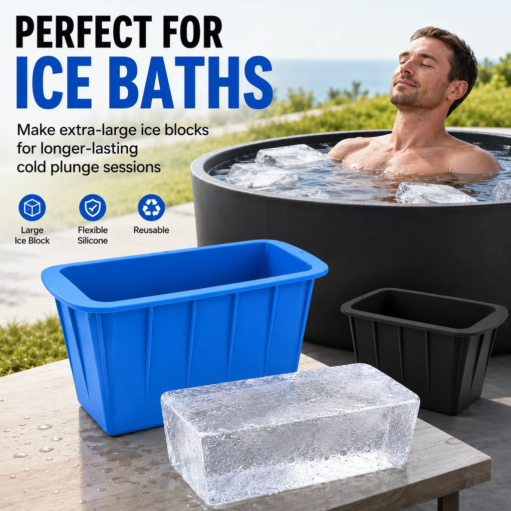 Extra Large Silicone Ice Block Mold – Giant 8 LB Ice Maker Silicone Ice Mold Axl