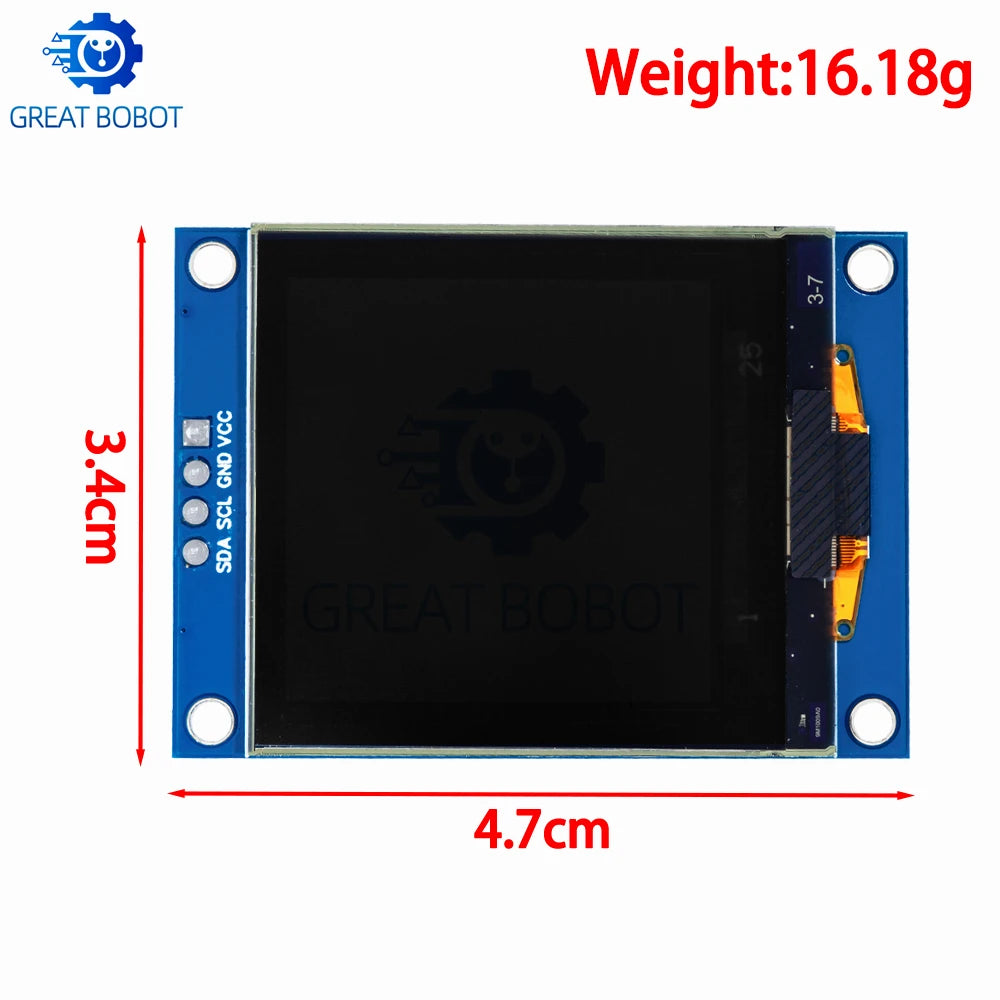 1.5-Inch 128x128 OLED Module for Arduino, Raspberry Pi & STM32 OLED Display Module Axl