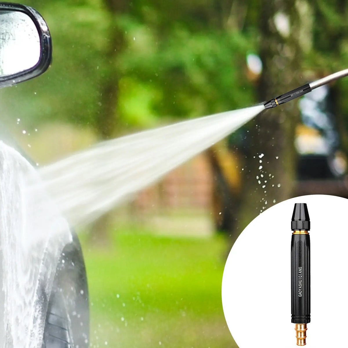 High-Pressure Alloy Hose Nozzle – Car Wash & Garden Spray Hose Spray Nozzle Axl