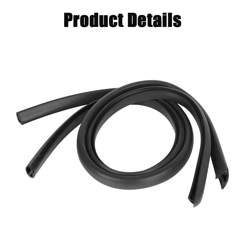 EPDM Car Door Weatherstrip B Pillar Seal Strip 2Pcs Car Door Seal Strip Axl