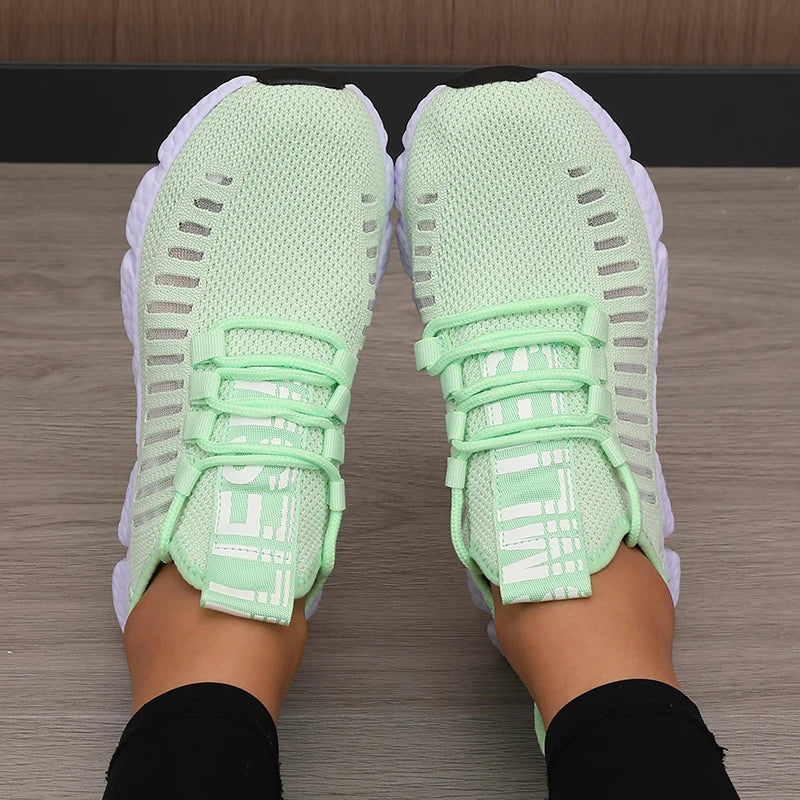 AZGB Women's Platform Sneakers – Breathable Mesh Walking Shoes Platform Sneakers Axl