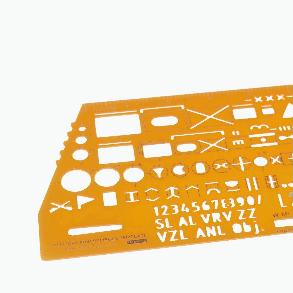 Translucent Drawing Template Ruler – Plastic Stencil Layout Tool Drawing Stencil Template Axl