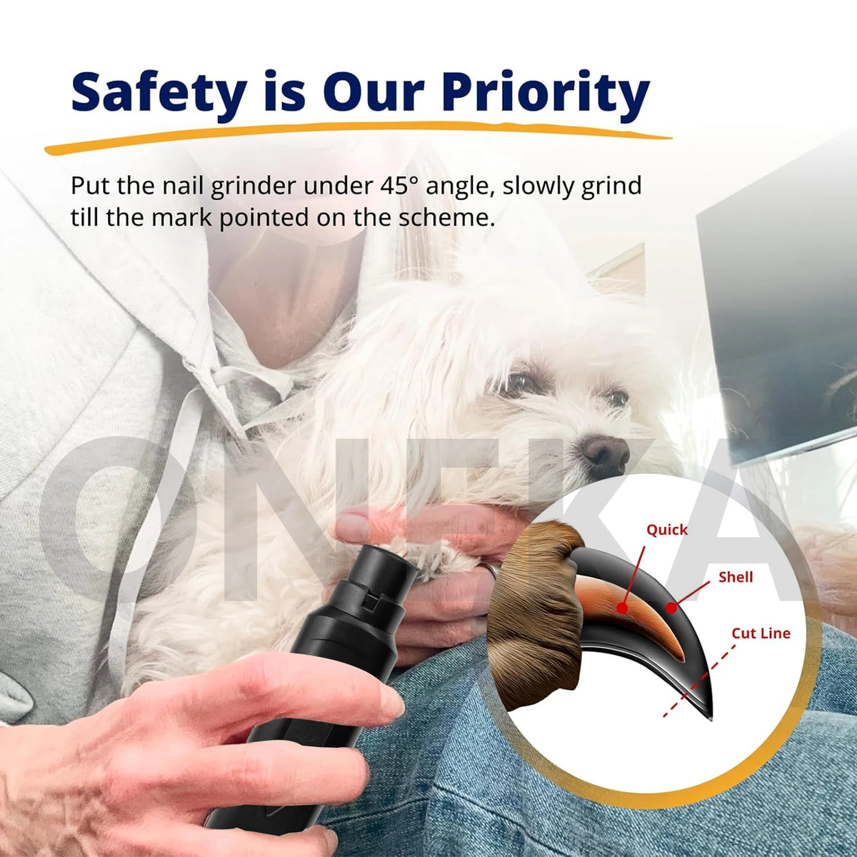 Pet Nail Grinder – Quiet Claw Trimmer for Dogs & Cats Pet Nail Grinder Axl