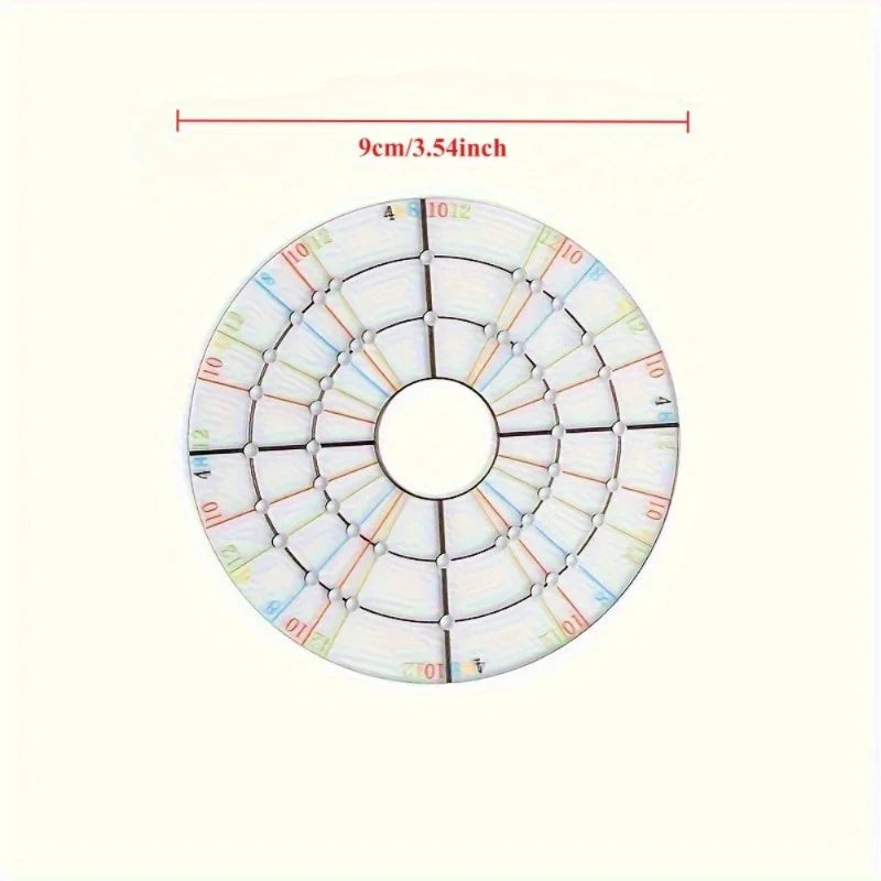Acrylic Rotary Pottery Trimming Disc – Circle Divider Tool Pottery Trimming Tool Axl Small 3.54inch