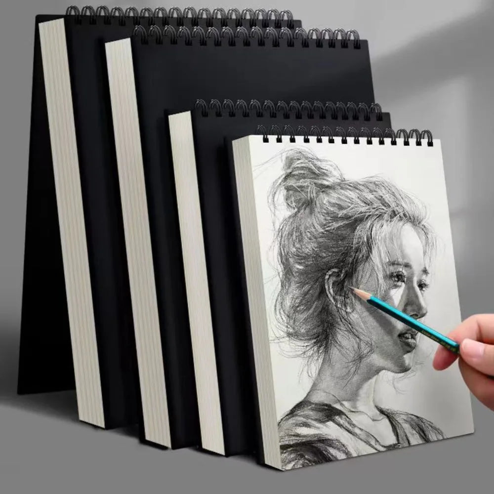 Spiral Sketchbook 30 Sheets A4/A5/A6 – Acid-Free Drawing Pad Spiral Sketchbook Axl 8K