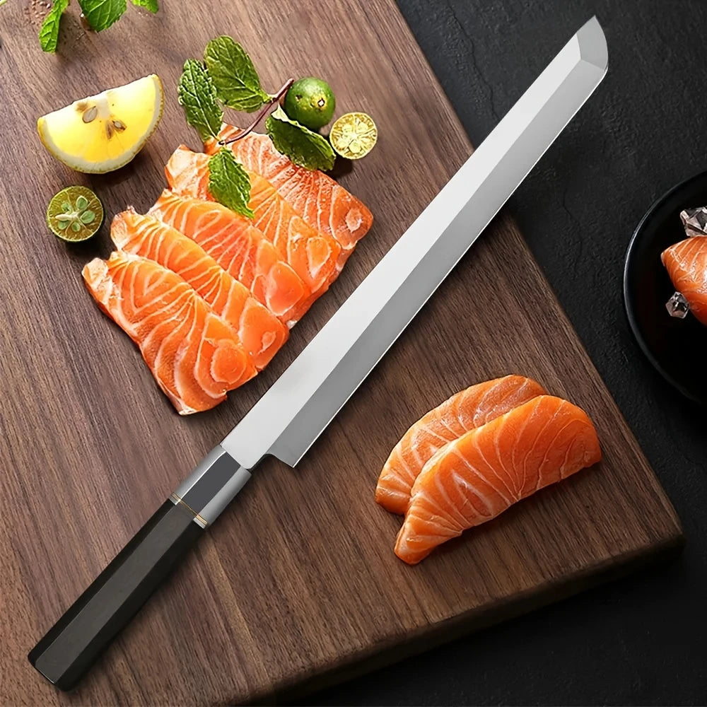 High Carbon Japanese Sashimi Knife – Sushi & Salmon Slicer Japanese Kitchen Knife Axl