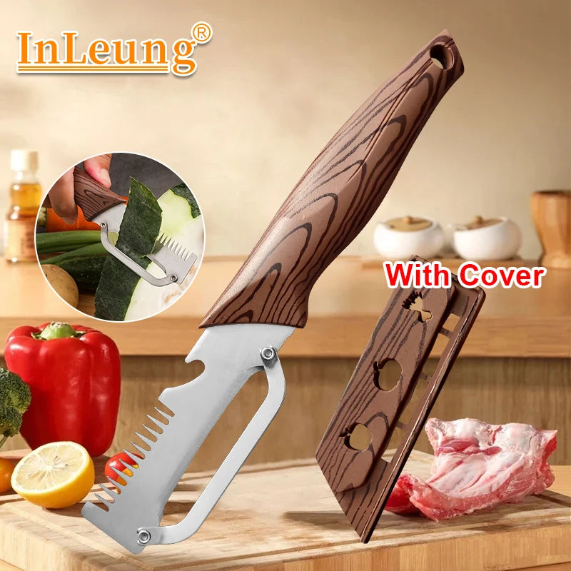 3-in-1 Stainless Steel Vegetable Peeler with Bottle Opener Vegetable Peeler Axl