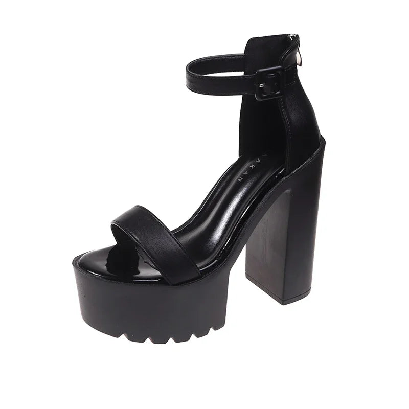 Women's Peep Toe Platform High Heel Sandals | Party & Wedding Platform Heel Sandals Axl black 37