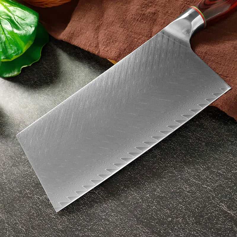 InLeung VG10 Damascus Steel Chef Knife – Wood Handle 18cm Damascus Chef Knife Axl