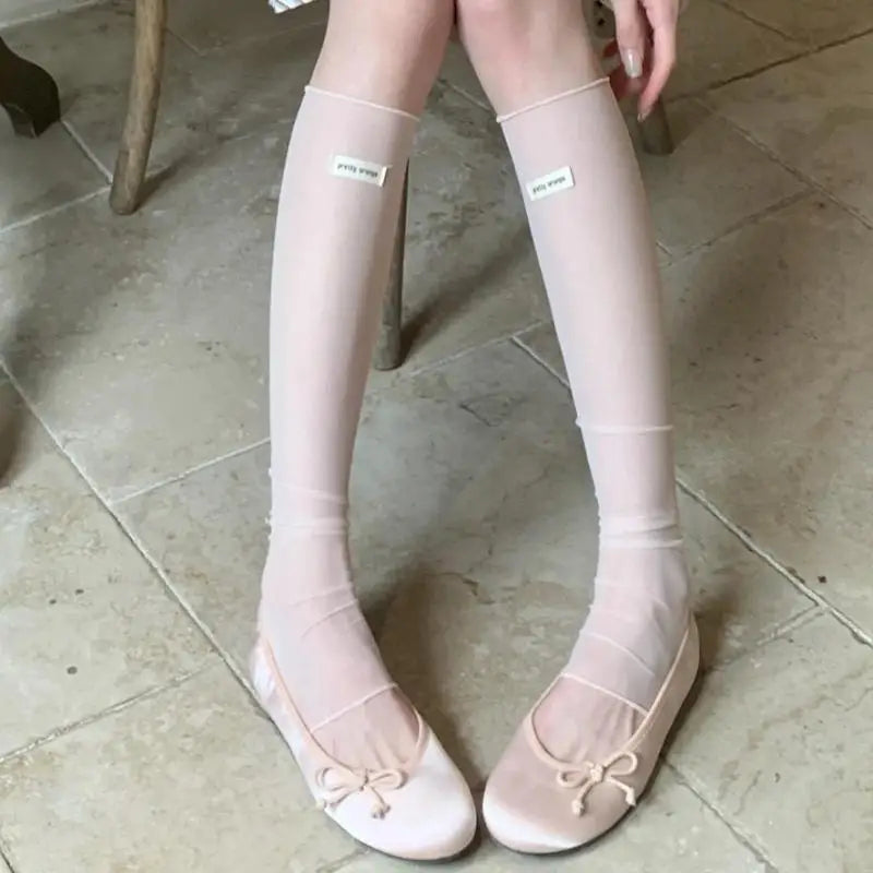 Women's Sheer Mesh Leg Warmers – Ballet Calf Sleeves Mesh Leg Warmers Axl A2 One Size