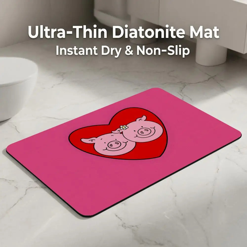 Masha & Bear Diatomite Bath Mat – Quick Dry & Anti-Slip Diatomite Bath Mat Axl