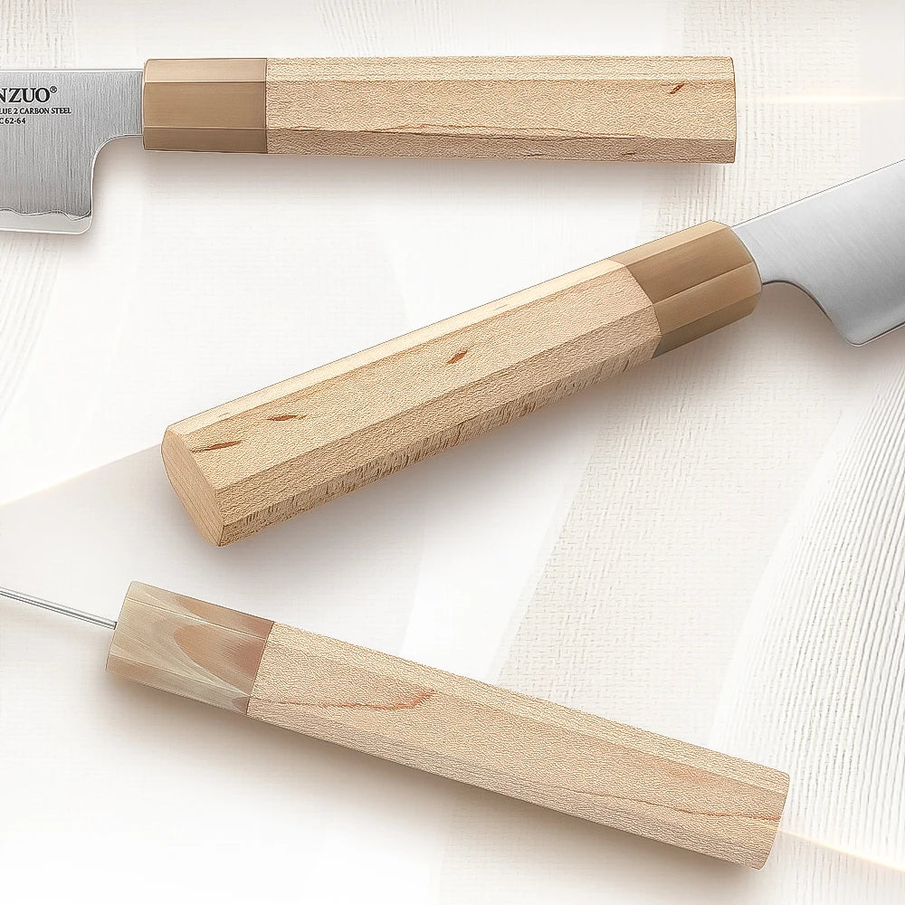 XINZUO 5.9" Japanese Bunka Knife – Aogami No.2 Carbon Steel Japanese Kitchen Knife Axl