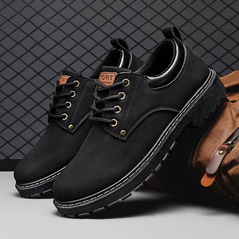 Men's Platform Oxford Shoes – Lace-Up Casual Dress Loafers Men's Oxford Shoes Axl