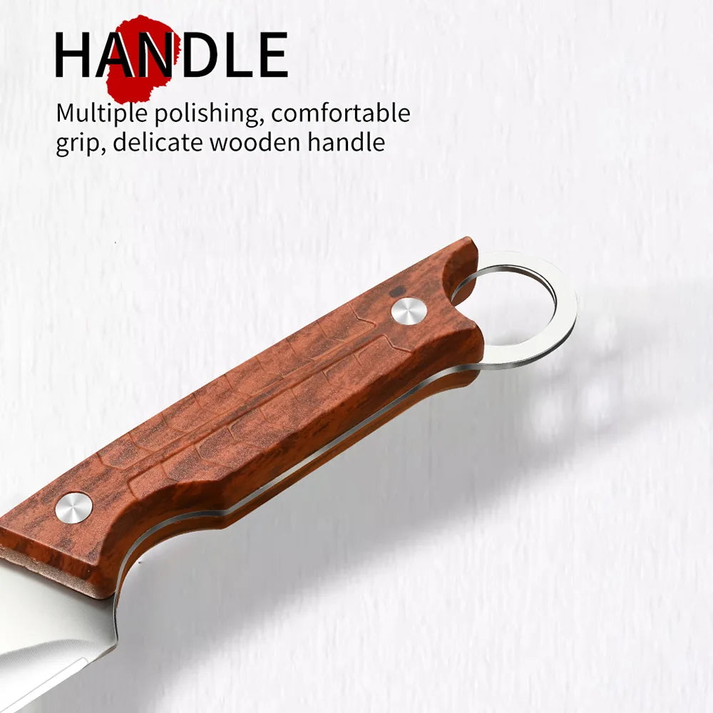 PLYS Fixed Blade Camping Knife – Stainless Steel with Sheath Fixed Blade Knife Axl