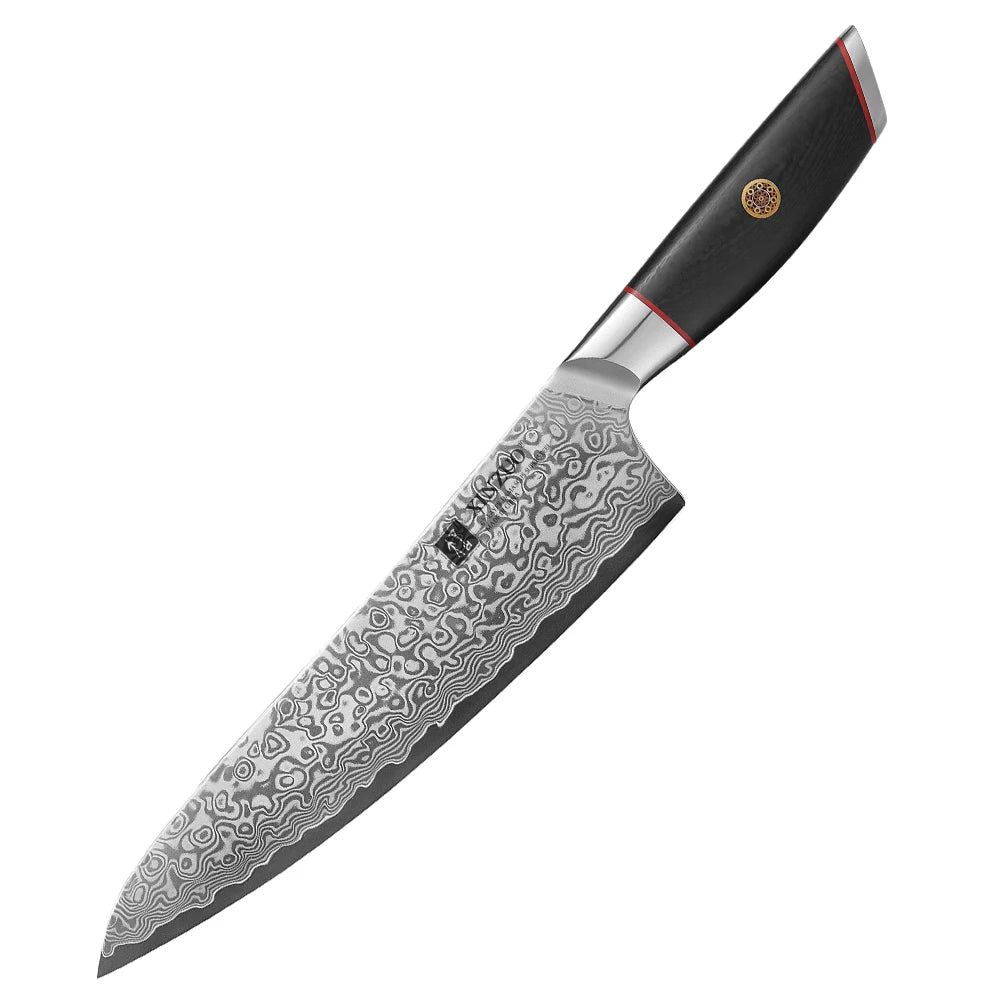 XINZUO 67-Layer Damascus Chef Knife – 8" High Hardness Kitchen Damascus Chef Knife Axl Knife China Mainland