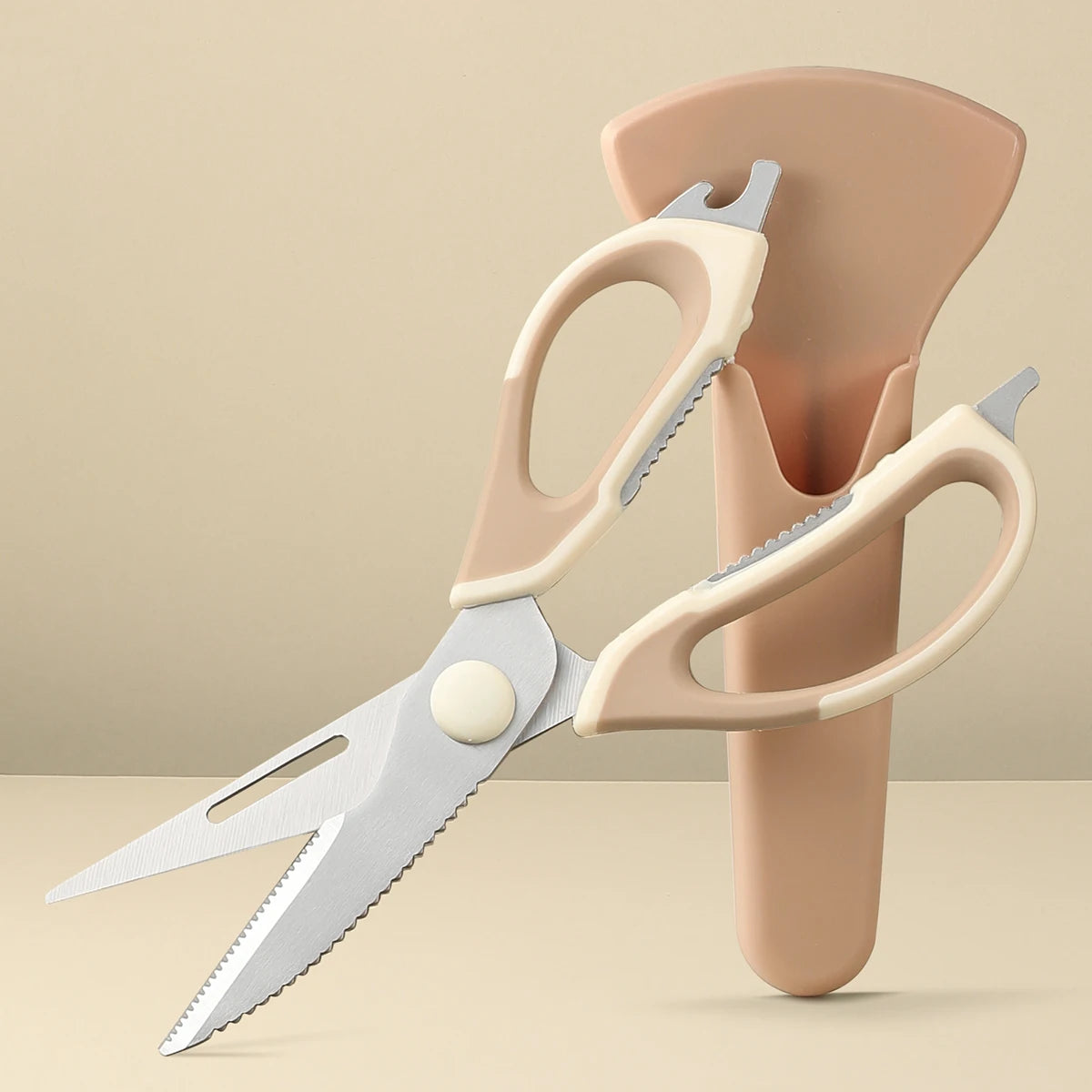 SHENJIU Take-Apart Kitchen Shears with Magnetic Holder | Bone Scissors Kitchen Shears Axl 1pcs L