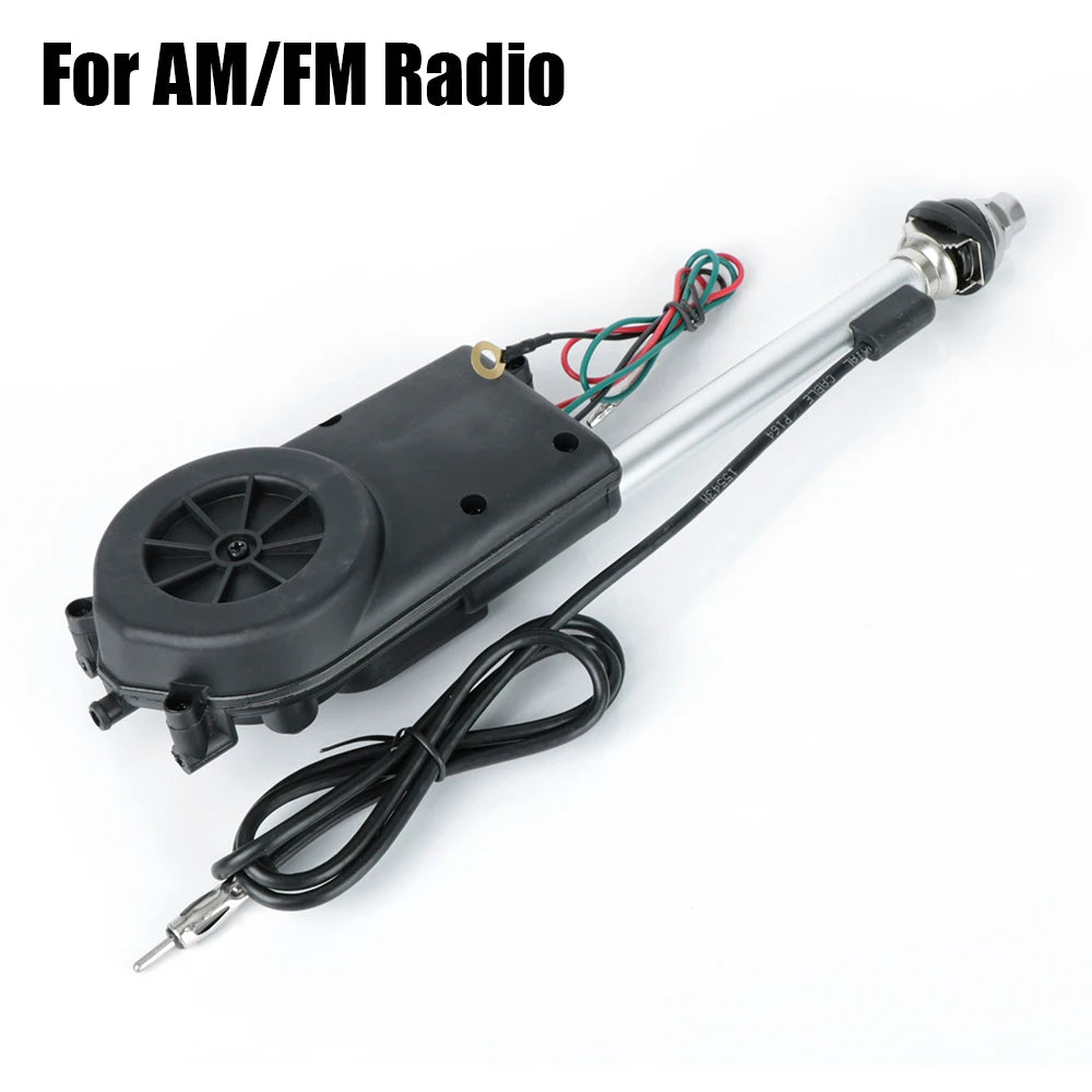 12V Electric Telescopic Car Antenna – Universal AM/FM Aerial Power Car Antenna Axl