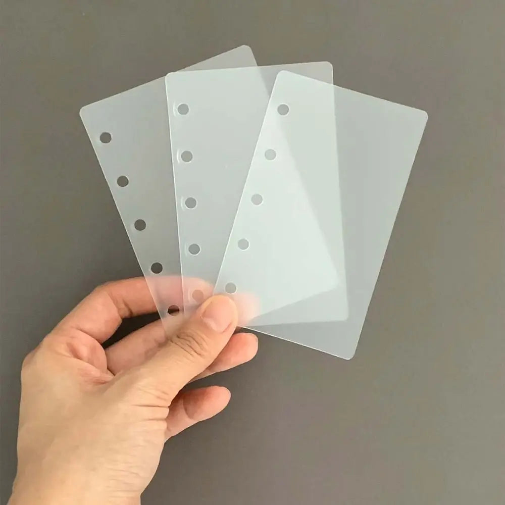 Transparent Loose-Leaf Binder Dividers M5 A8 5-Hole – 10 Pack Binder Dividers Axl