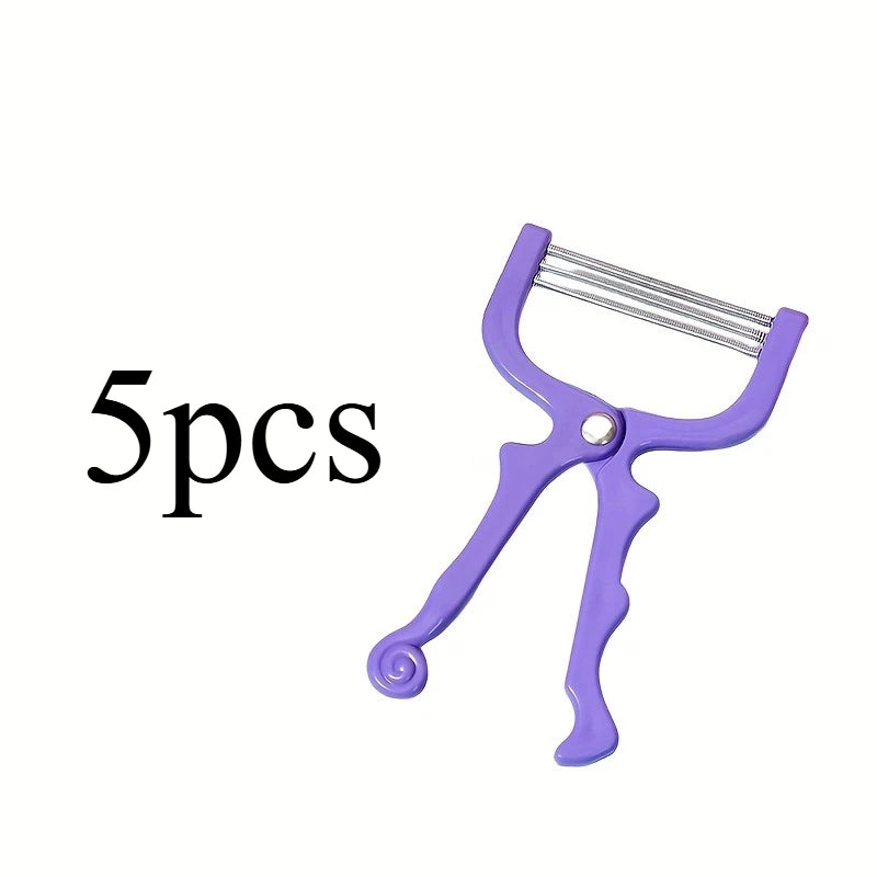 Portable Spring Facial Hair Remover Tool for Women – Manual Facial Hair Remover Axl Purple