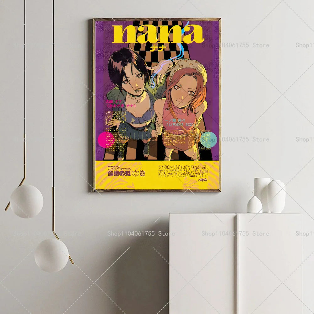 Japanese Anime NANA Poster – Waterproof Self-Adhesive Wall Sticker Anime Wall Poster Axl