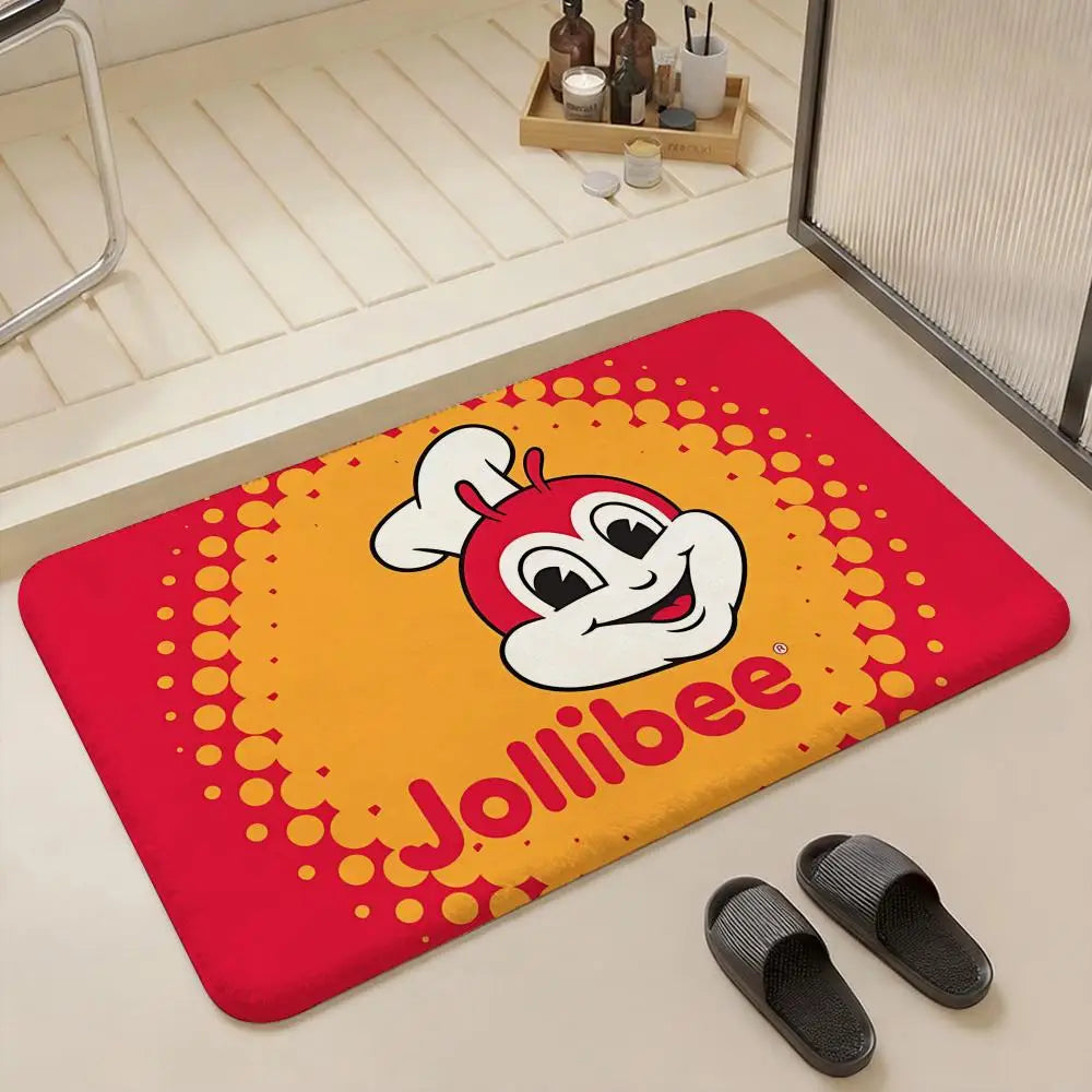 Fast Food Flannel Floor Mat – Non-Slip Soft Indoor Rug Flannel Floor Mat Axl