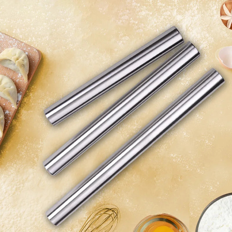 Stainless Steel Non-Stick Rolling Pin 20/25/30cm | Embossed Rolling Pin Axl