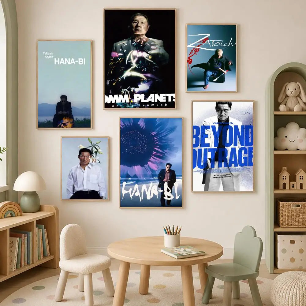 Takeshi Kitano HD Wall Art Poster – Self-Stick Waterproof Wall Art Poster Axl