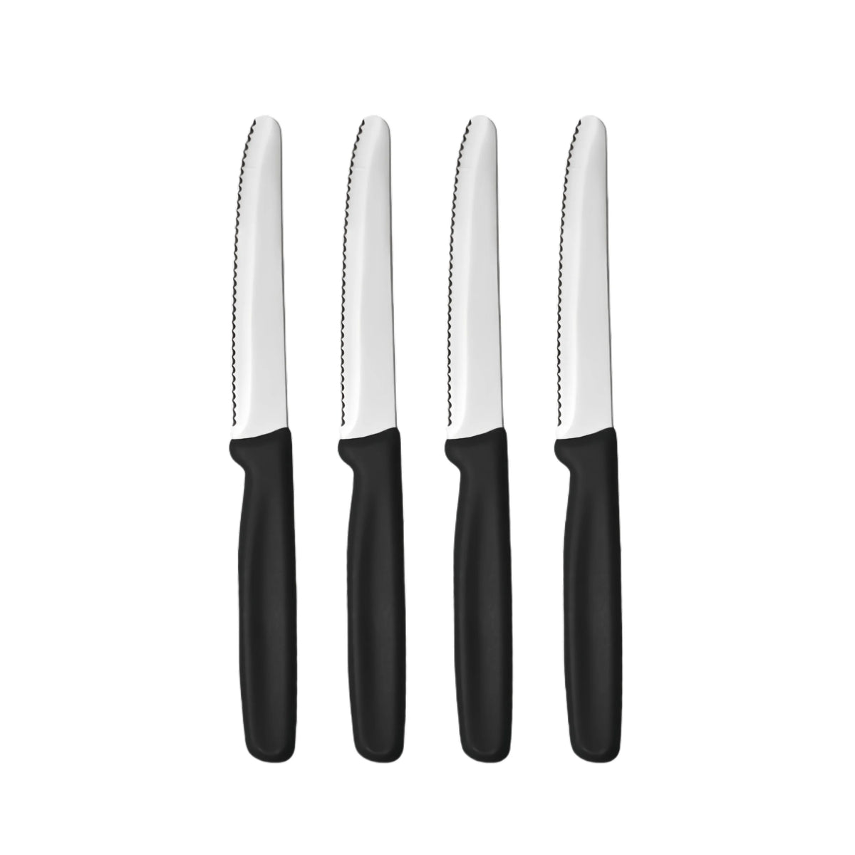 Serrated Stainless Steel Knives – Fruit, Bread & Steak Set Serrated Kitchen Knives Axl 4pcs A