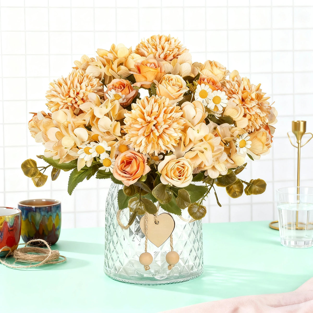 Artificial Chamomile Bouquet – Wedding, Home & Gift Decor Artificial Flower Bouquet Axl