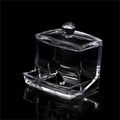 Clear Acrylic Q-Tip Cotton Swab Holder & Makeup Organizer Makeup Storage Organizer Axl WHITE