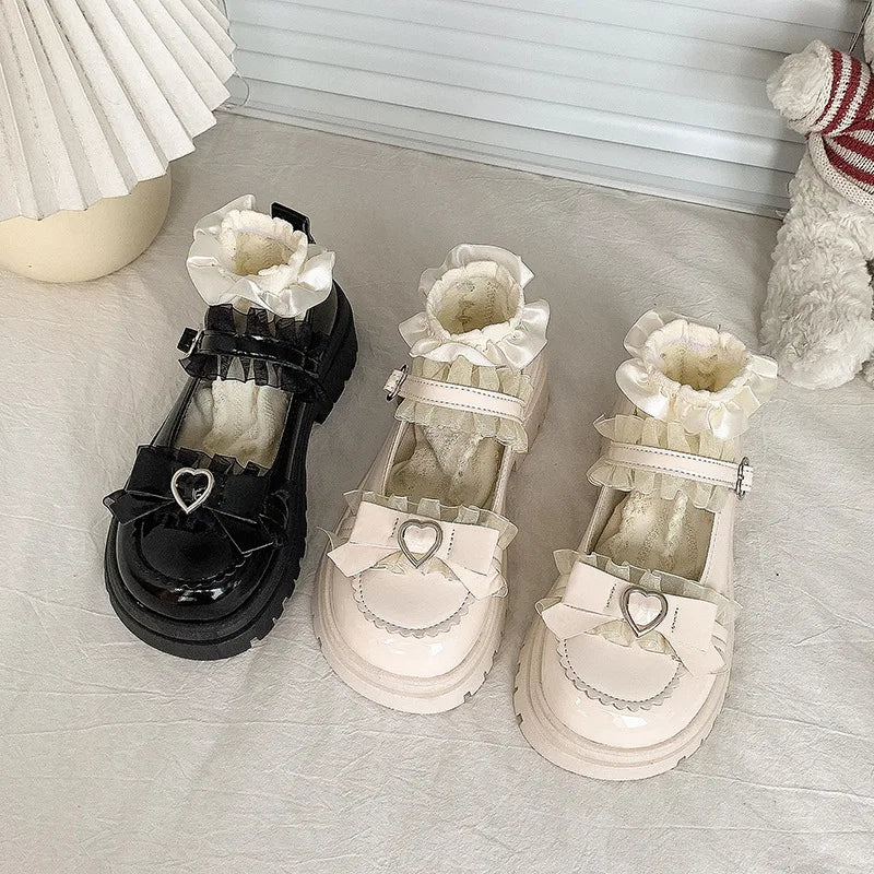 YBQJOO JK Mary Jane Platform Pumps – Lolita Loafer Shoes Platform Mary Janes Axl