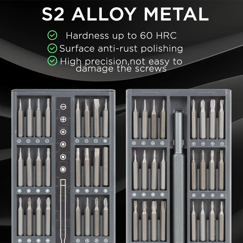 25-in-1 Magnetic Precision Screwdriver Set – Torx Hex Bits Precision Screwdriver Set Axl