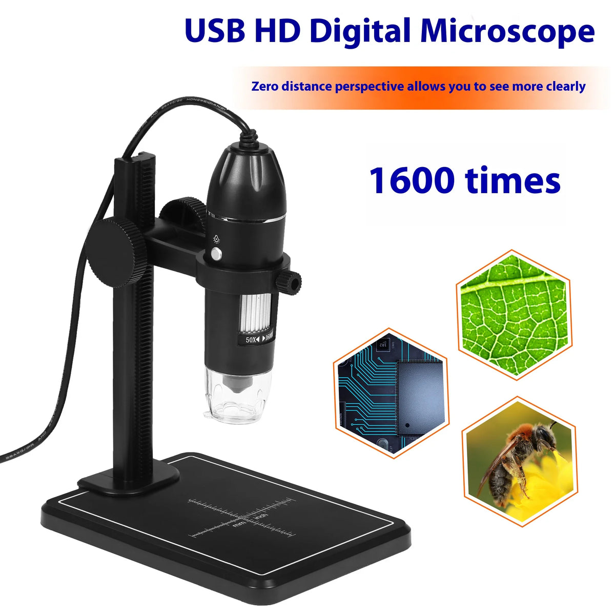 Digital USB Microscope 3-in-1 | 1000X–1600X Magnification Digital USB Microscope Axl 10