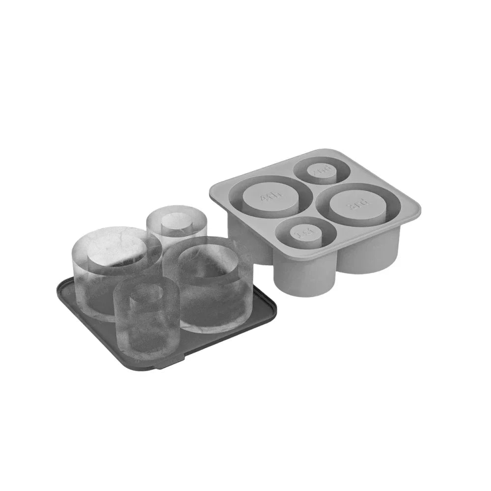 Silicone Ice Cube Mold for 20/30/40oz Tumbler Car Cup Silicone Ice Mold Axl Grey
