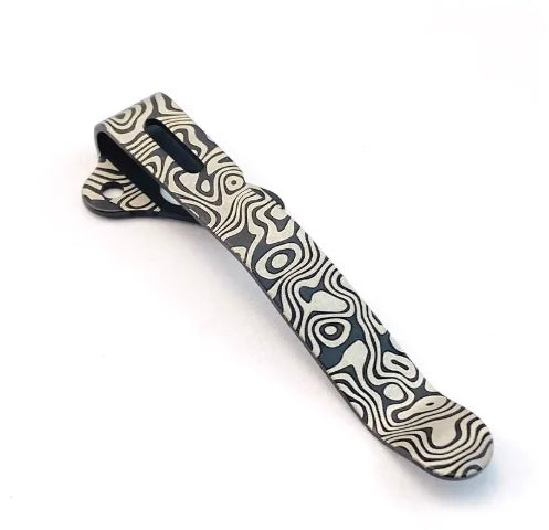 Titanium Pocket Clip for Demko AD20 & AD20.5 Folding Knives Knife Pocket Clip Axl Damascus pattern China Mainland