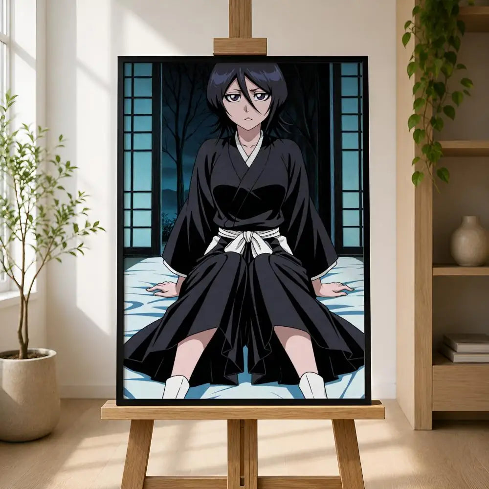 Rukia Kuchiki Anime Wall Poster | HD Self-Adhesive Decor Anime Wall Poster Axl