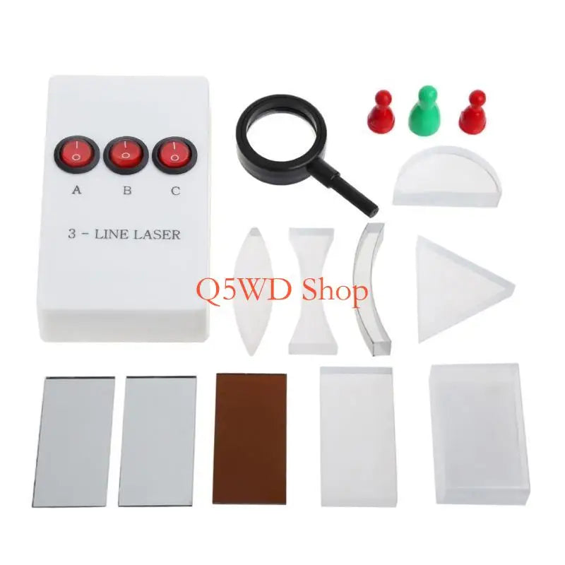Optical Lens & Prism Set – Physics Light Experiment Kit Optics Experiment Kit Axl
