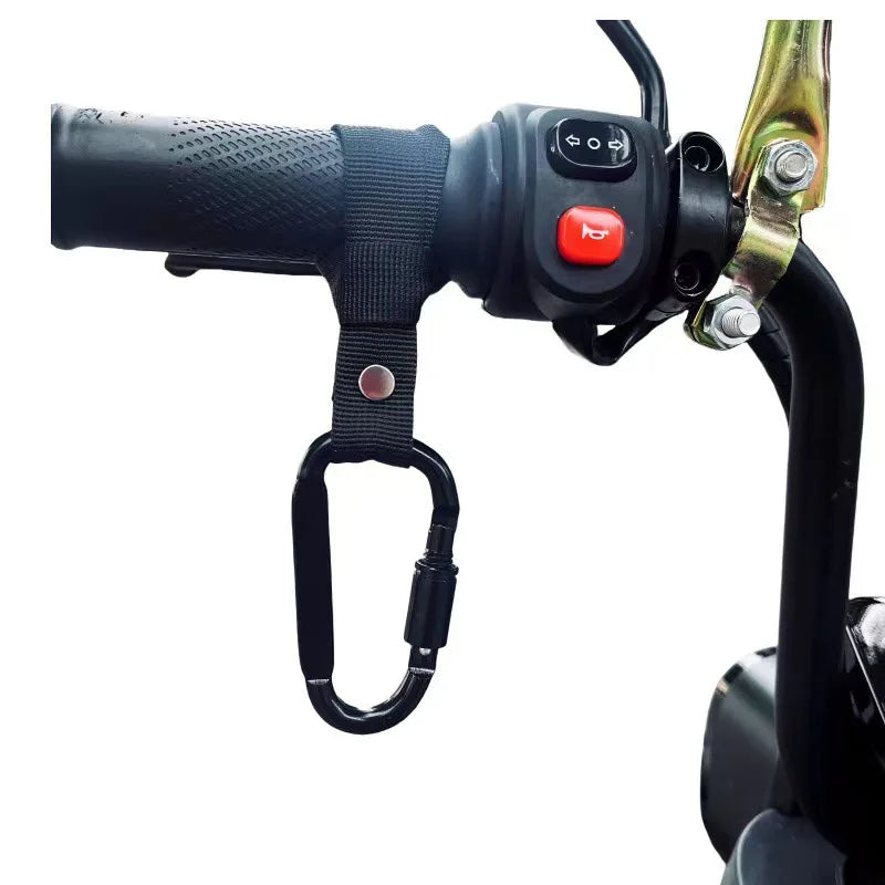 Aluminum Alloy No-Drill Handlebar Hook – Bike & Scooter Handlebar Hook Clip Axl