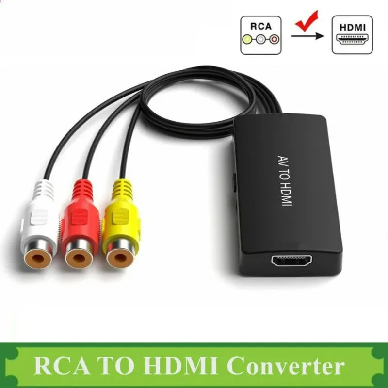 RCA to HDMI Converter – PS2 PS3 DVD 1080P 720P NTSC PAL AV to HDMI Converter Axl