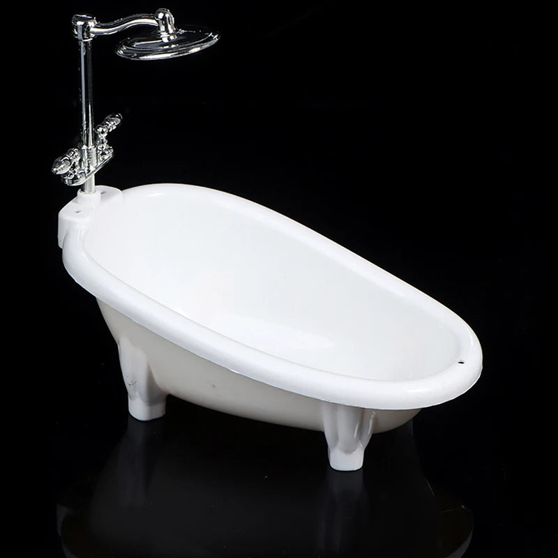 Dollhouse Miniature Bathtub – 1/6 Scale Bathroom Furniture Toy Dollhouse Accessory Axl