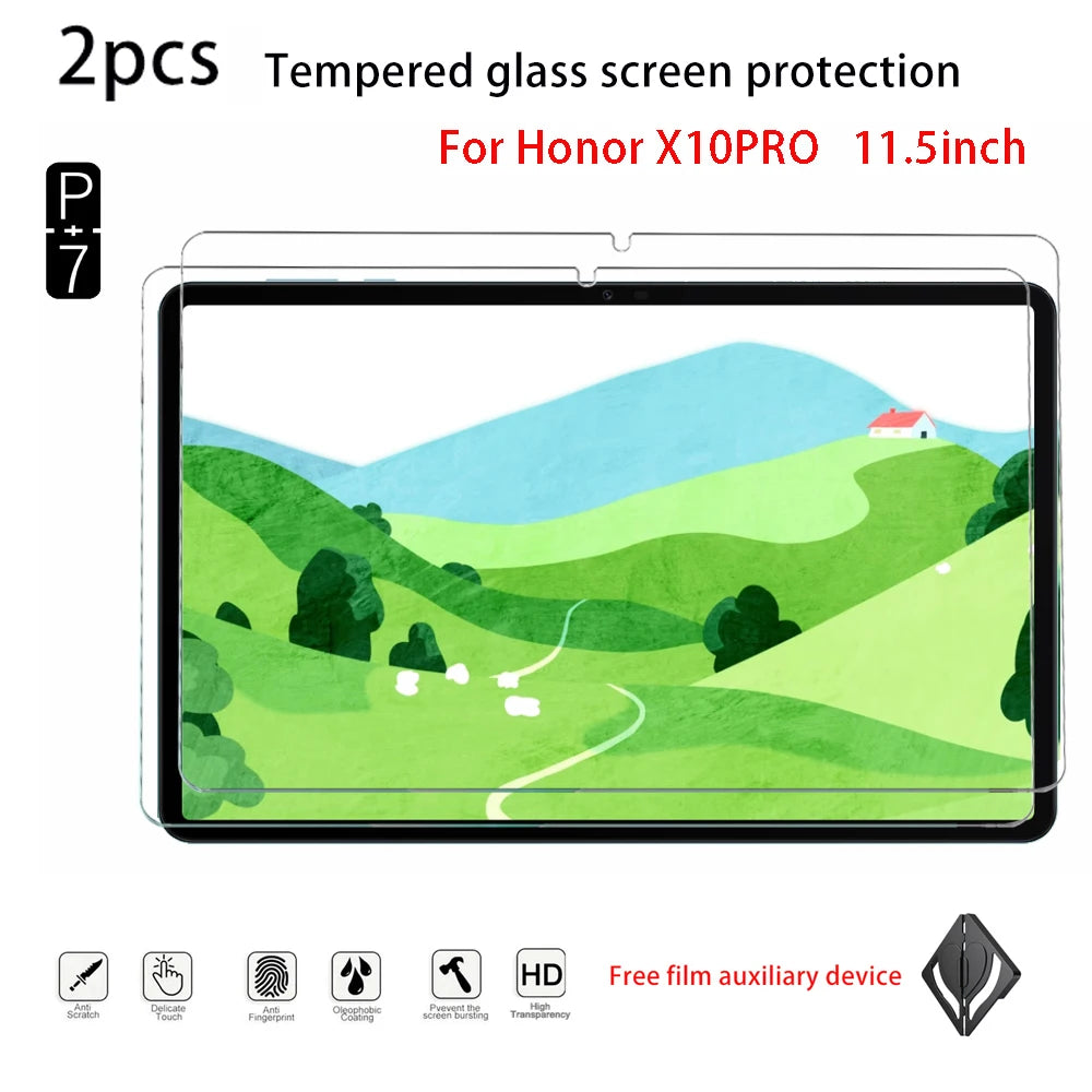 2-Pack Tempered Glass Screen Protector – Honor Pad X9/X10 11.5" Tablet Screen Protector Axl for Honor X10pro11.5