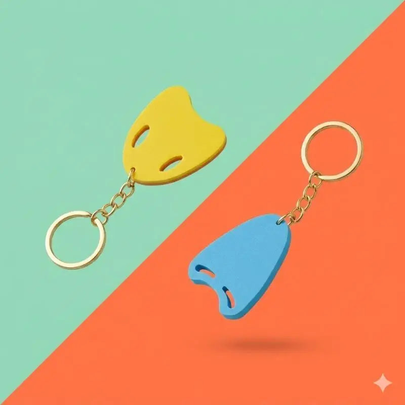 Swimming Kickboard Keychain – Swim Bag Charm & Key Ring Novelty Keychain Axl