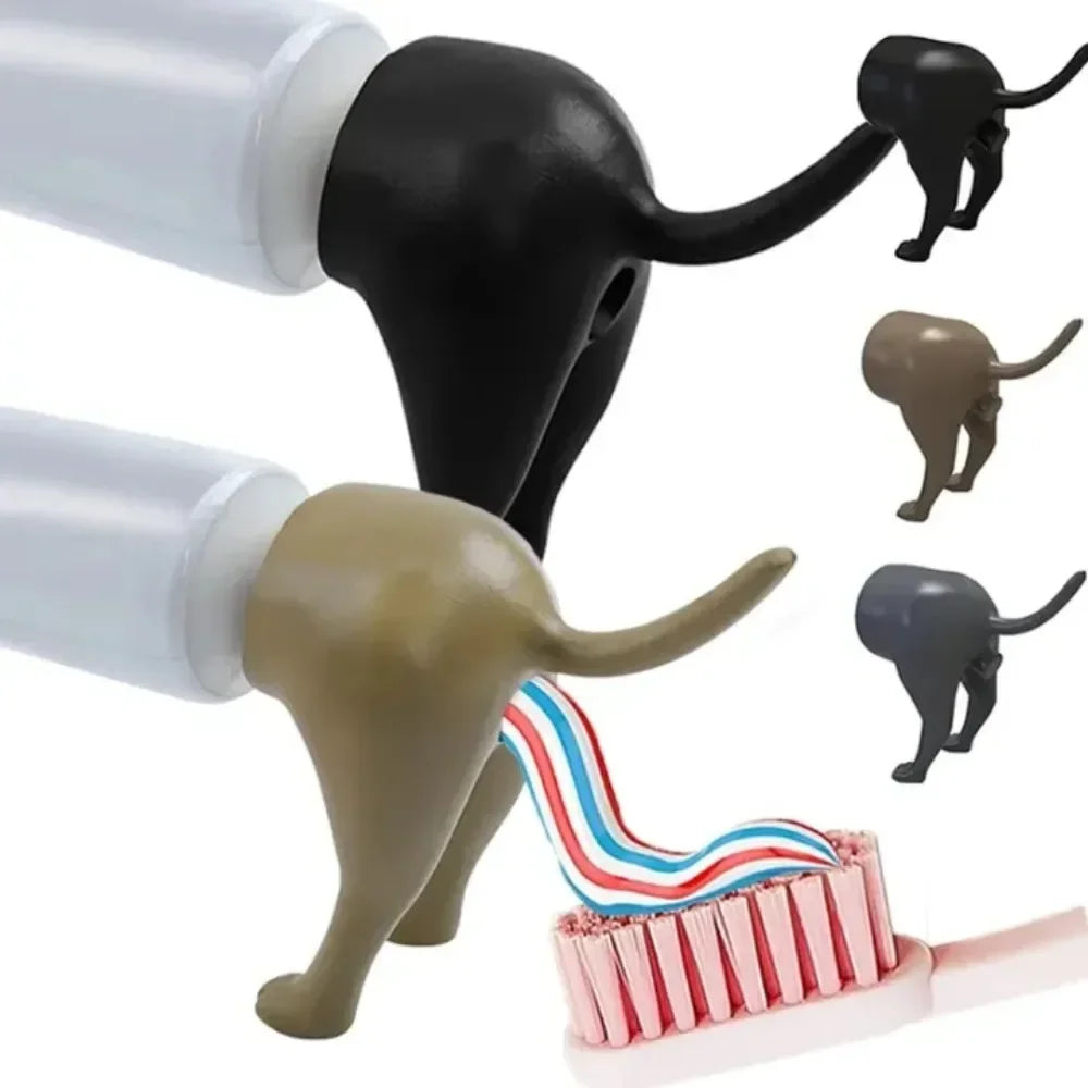 Funny Pooping Dog Butt Toothpaste Dispenser Topper for Kids Toothpaste Dispenser Axl
