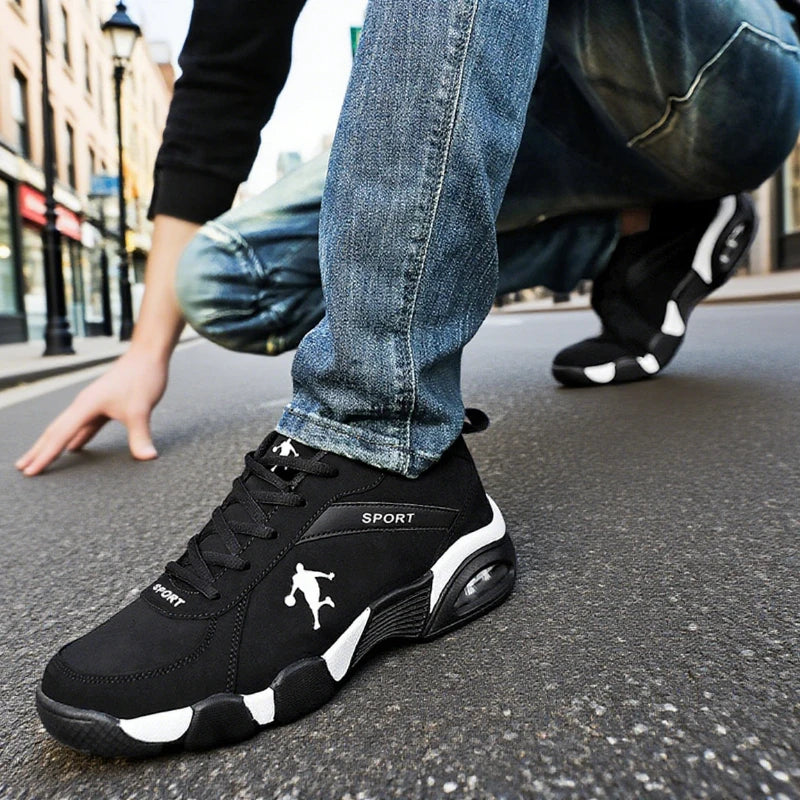 ZULIWAGN Men's Lightweight Casual Walking Sneakers – Lace-Up Men's Casual Sneakers Axl