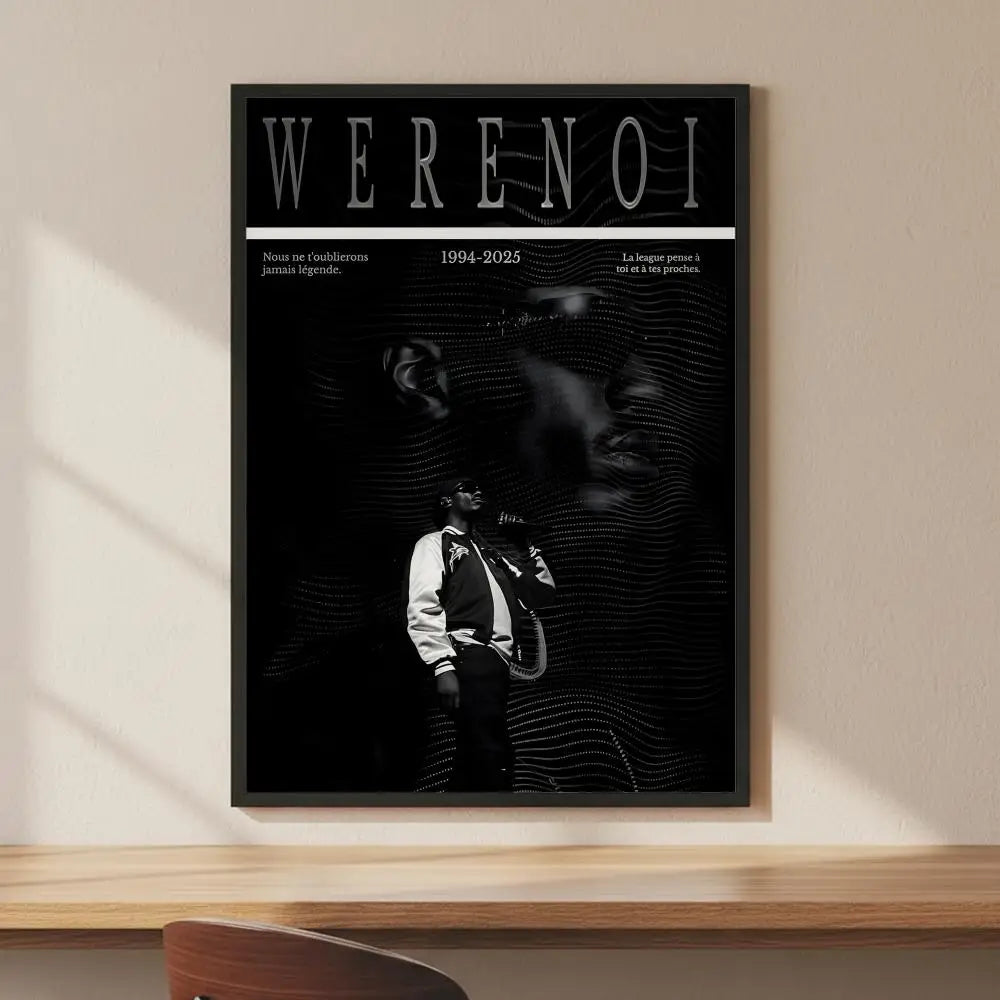 Werenoi HD Art Poster – Waterproof Self-Adhesive Wall Sticker Art Wall Poster Axl White8 15X20cmNoframe