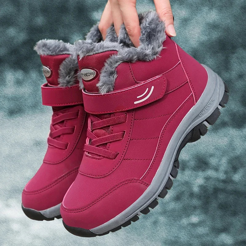 AZGB Unisex Waterproof Winter Snow Boots – Plush Warm Hiking Winter Snow Boots Axl