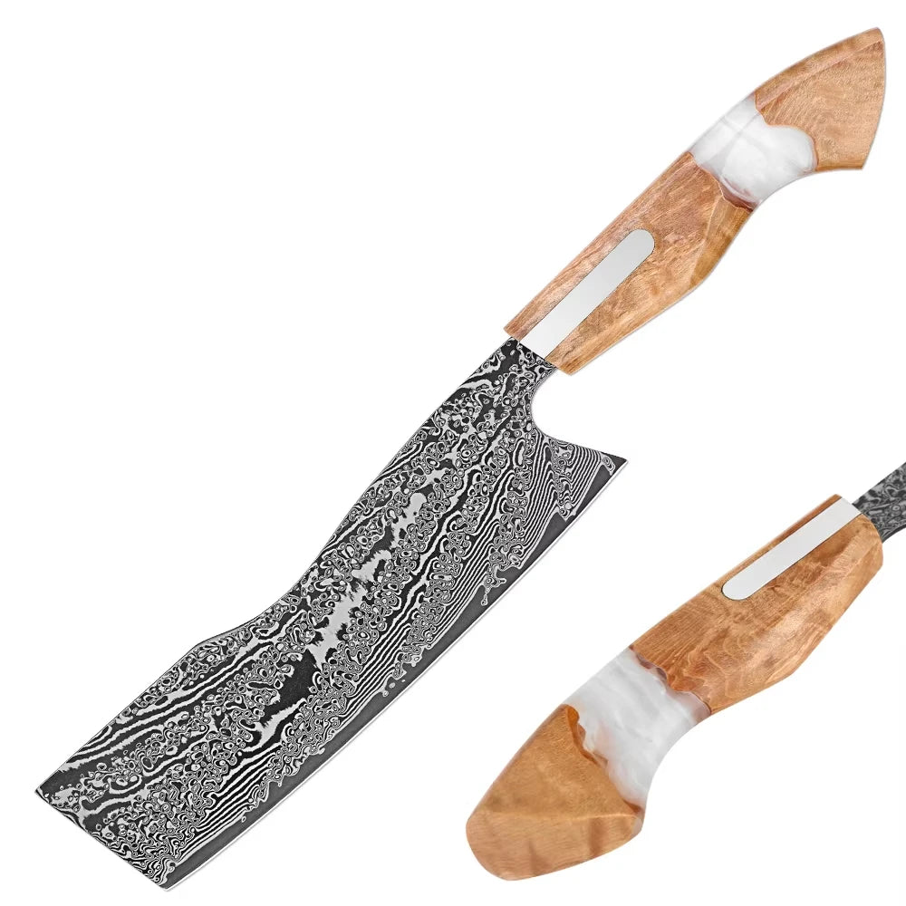 XITUO Damascus Steel Kitchen Knife Set 1–6 PCS | Japanese Chef Kitchen Knife Set Axl Nakiri Knife