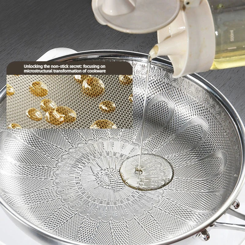 28cm Pure Titanium Nonstick Frying Pan – Hammered Skillet Titanium Frying Pan Axl