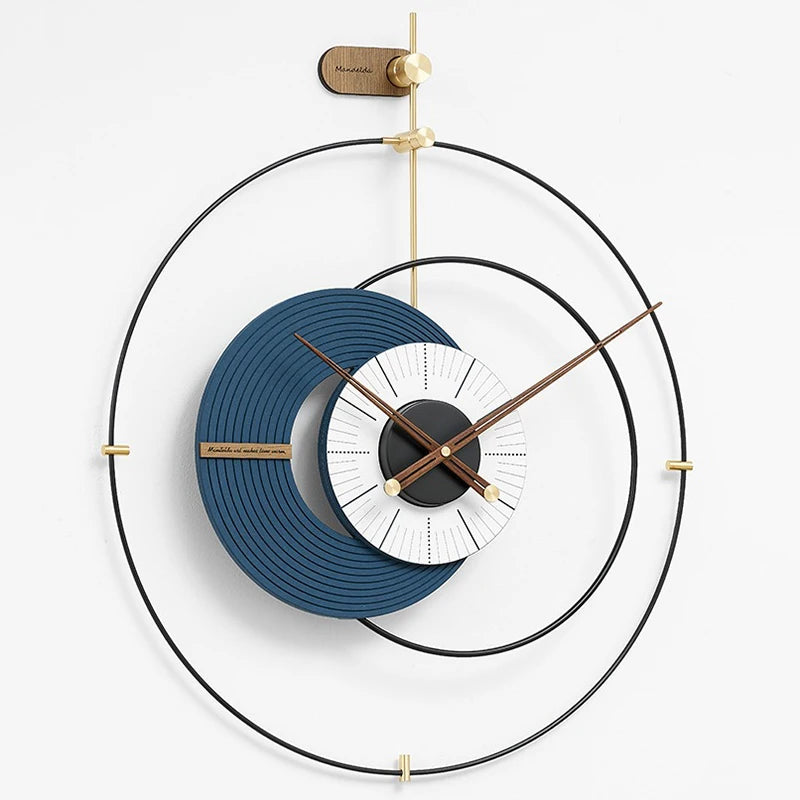 Large 3D Wood Wall Clock – 60cm Silent Quartz Home Decor Wood Wall Clock Axl