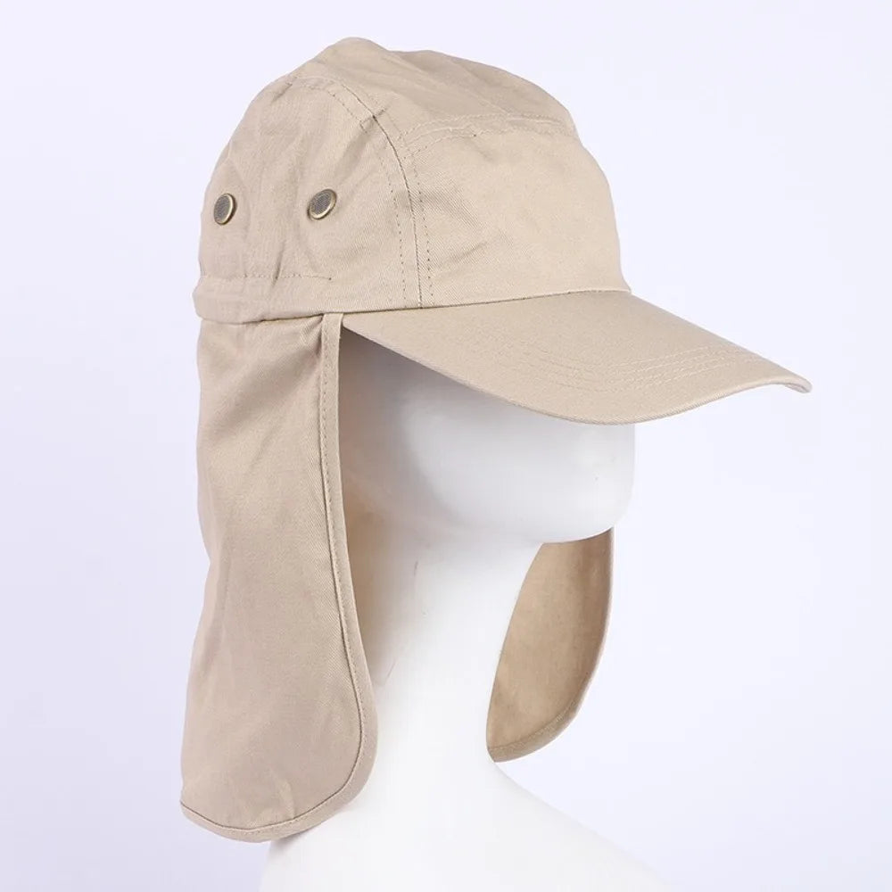 UV Baseball Cap with Neck Shawl – Unisex Outdoor Sun Hat Outdoor Sun Hat Axl Beige